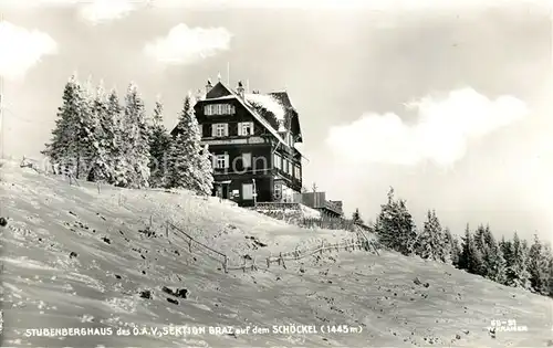 AK / Ansichtskarte Graz Steiermark Stubenberghaus auf dem Schoeckel Kat. Graz