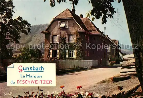 AK / Ansichtskarte Gunsbach Haus Albert Schweitzer Kat. Gunsbach