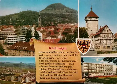 AK / Ansichtskarte Reutlingen Tuebingen Panoramen 