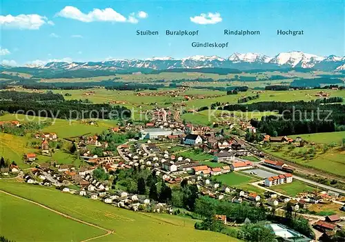 AK / Ansichtskarte Heimenkirch Fliegeraufnahme Alpen Kat. Heimenkirch