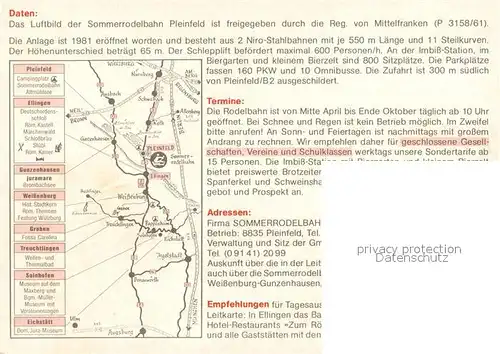 AK / Ansichtskarte Pleinfeld Sommerrodelbahn Kat. Pleinfeld