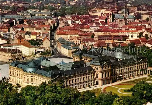 AK / Ansichtskarte Wuerzburg Fliegeraufnahme Residenz Kat. Wuerzburg