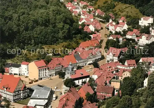 AK / Ansichtskarte Bad Grund Markt Huebichweg Fliegeraufnahme Kat. Bad Grund (Harz)