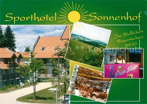 AK / Ansichtskarte Sonnen Niederbayern Sporthotel Sonnenhof Kat. Sonnen