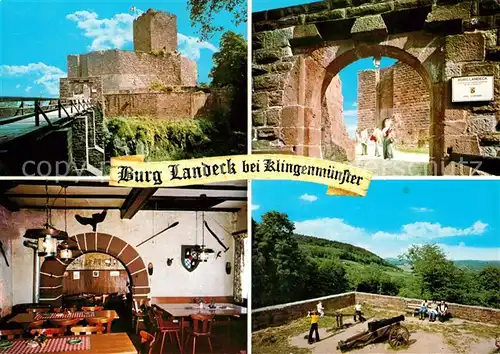 AK / Ansichtskarte Klingenmuenster Burgruine Landeck Kat. Klingenmuenster