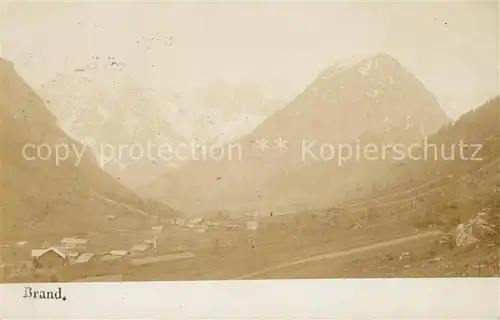 AK / Ansichtskarte Brand Bludenz Landschaftspanorama Alpen Kat. Bludenz