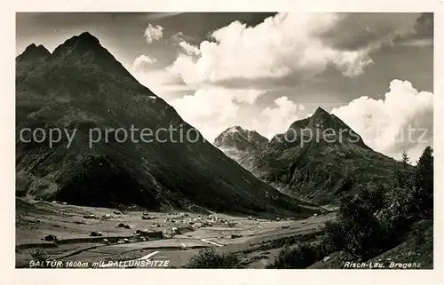 AK / Ansichtskarte Galtuer Tirol Landschaftspanorama mit Ballunspitze Alpen Kat. Galtuer