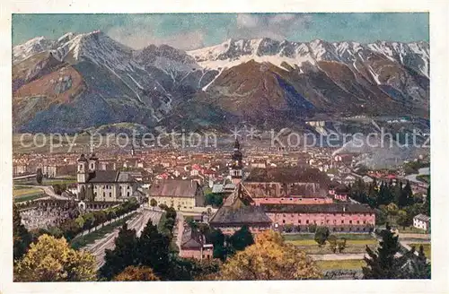 AK / Ansichtskarte Innsbruck Panorama Blick gegen Norden Alpen Kat. Innsbruck