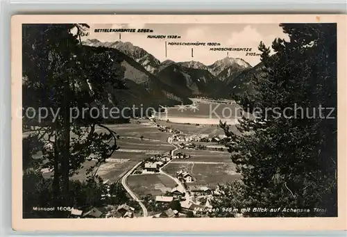 AK / Ansichtskarte Maurach Achensee Blick ins Tal Alpenpanorama
