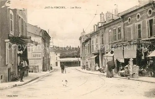 AK / Ansichtskarte Pont Saint Vincent Rue Nationale Kat. Pont Saint Vincent