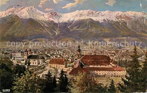 AK / Ansichtskarte Verlag WIRO Wiedemann Nr. 2255 Innsbruck vom Berg Isel  Kat. Verlage