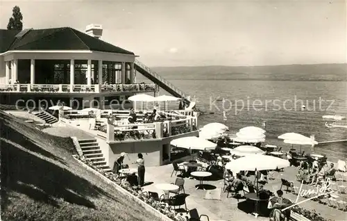 AK / Ansichtskarte Evian les Bains Haute Savoie La Plage Kat. Evian les Bains