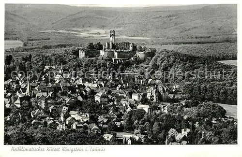 AK / Ansichtskarte Koenigstein Taunus Fliegeraufnahme mit Burg Kat. Koenigstein im Taunus