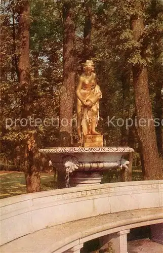 AK / Ansichtskarte Petrodvorets St Petersburg Danaide fountain Eastern marble bench Kat. 