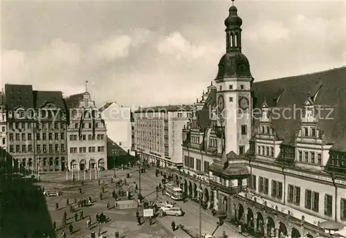 AK / Ansichtskarte Leipzig Marktplatz Kat. Leipzig