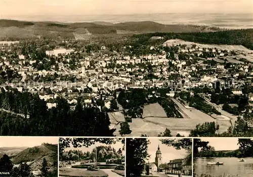 AK / Ansichtskarte Friedrichroda Panorama Park Kirche Gondelteich Kat. Friedrichroda