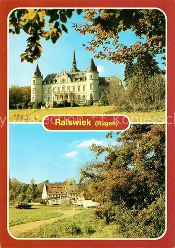 AK / Ansichtskarte Ralswiek Schloss Feierabendheim Jasmunder Bodden Kat. Ralswiek