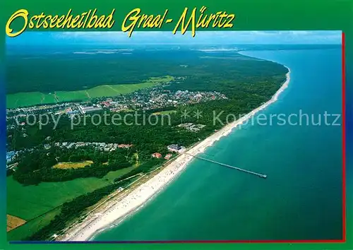 AK / Ansichtskarte Graal Mueritz Ostseebad Fliegeraufnahme Kat. Seeheilbad Graal Mueritz