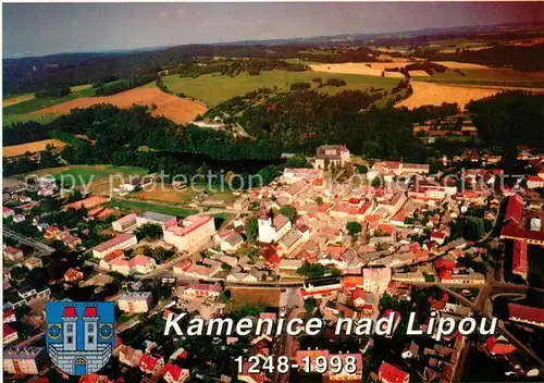 AK / Ansichtskarte Kamenice nad Lipou Fliegeraufnahme