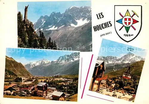 AK / Ansichtskarte Houches Les Bergbahn Panorama Kat. Les Houches