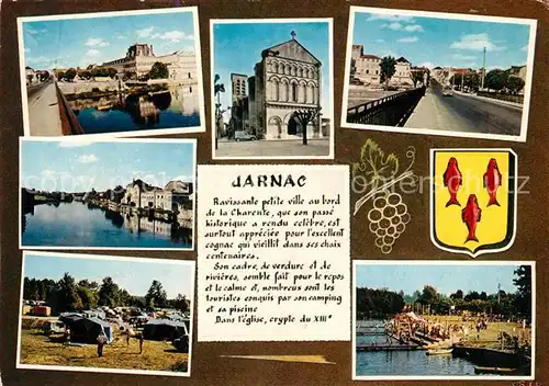 AK / Ansichtskarte Jarnac Kirche Charante Camping  Kat. Jarnac