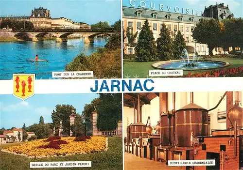 AK / Ansichtskarte Jarnac Pont Destillerie Jardin Kat. Jarnac