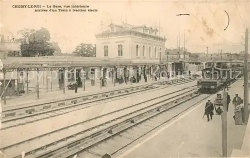 AK / Ansichtskarte Choisy le Roi La Gare Train a traction electrique Kat. Choisy le Roi