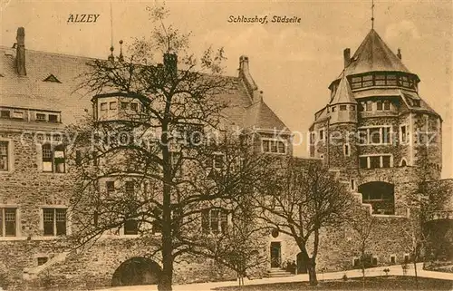 AK / Ansichtskarte Alzey Schlosshof Suedseite Kat. Alzey