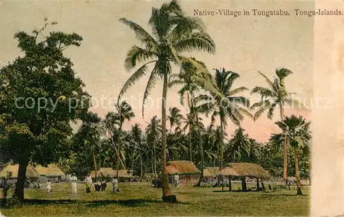 AK / Ansichtskarte Tongatabu Native Village