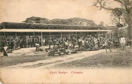 AK / Ansichtskarte Colombo Ceylon Sri Lanka Fruit Market Kat. Colombo