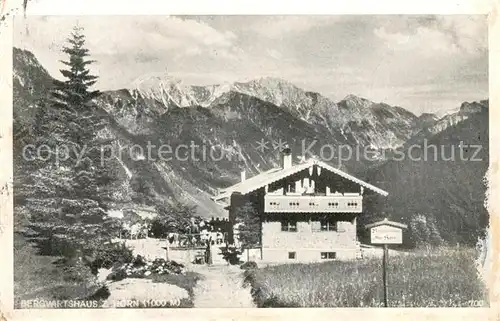 AK / Ansichtskarte Bad Oberdorf Bergwirtshaus zum Horn Allgaeuer Alpen Kat. Bad Hindelang