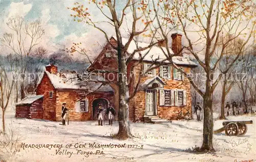 AK / Ansichtskarte Verlag Tucks Oilette Nr. 7737 General Washington s Headquarters Valley Forge Kat. Verlage