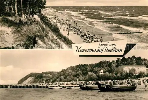 AK / Ansichtskarte Koserow Ostseebad Usedom Strandpartien Kat. Koserow