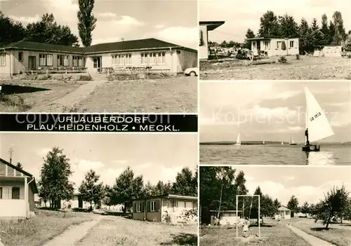 AK / Ansichtskarte Heidenholz Urlauberdorf Details Segelpartie Kat. Plau See