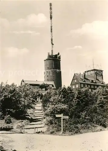 AK / Ansichtskarte Grosser Inselsberg mit Gasthaus und Sendeanlagen Kat. Brotterode