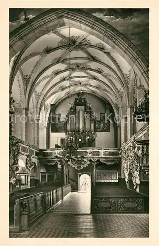 AK / Ansichtskarte Kirchenorgel Schleiz Thueringen Bergkirche Kat. Musik