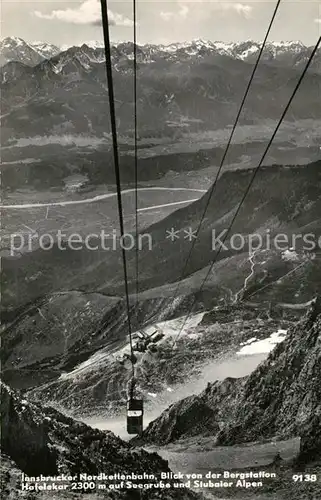 AK / Ansichtskarte Seilbahn Innsbrucker Nordkettenbahn Seegrube Stubaier Alpen  Kat. Bahnen