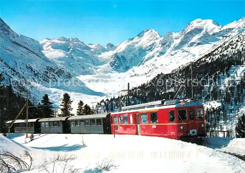 AK / Ansichtskarte Eisenbahn Berninagruppe Kat. Eisenbahn