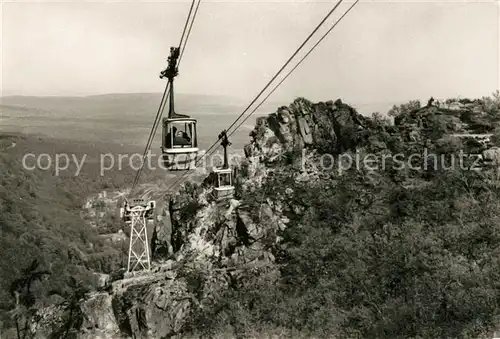 AK / Ansichtskarte Seilbahn Thale Dr. Ernst Wachler Felsen Kat. Bahnen