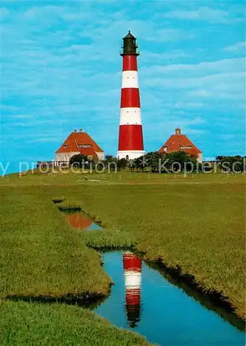 AK / Ansichtskarte Leuchtturm Lighthouse Westerhever Kat. Gebaeude