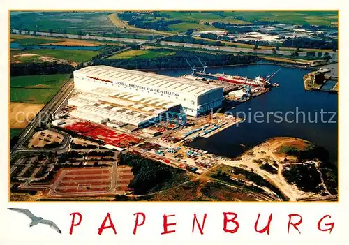 AK / Ansichtskarte Papenburg Ems Fliegeraufnahme Jos. L. Meyer