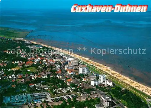 AK / Ansichtskarte Duhnen Nordsee Fliegeraufnahme Kat. Cuxhaven
