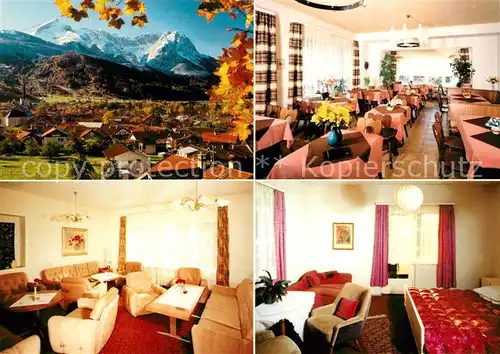 AK / Ansichtskarte Garmisch Partenkirchen Hotel Pension Schell Kat. Garmisch Partenkirchen