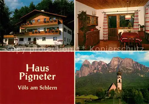 AK / Ansichtskarte Voels Schlern Suedtirol Haus Pigneter Kirche