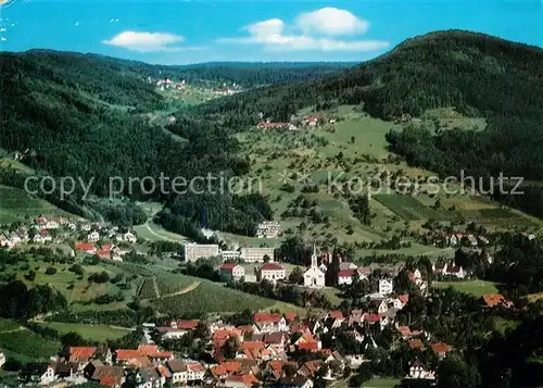 Sasbachwalden Fliegeraufnahme Kat. Sasbachwalden