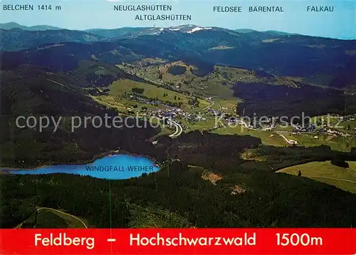 Feldberg Schwarzwald Fliegeraufnahme Panorama Belchen Kat. Feldberg (Schwarzwald)