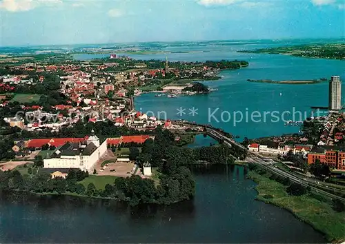 Schleswig Schlei Fliegeraufnahme Kat. Erfde