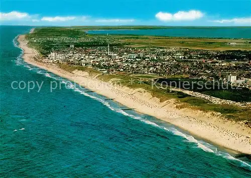 Westerland Sylt Fliegeraufnahme Strand Kat. Westerland