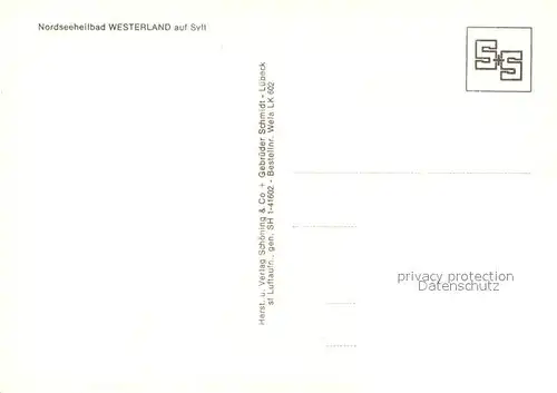 Westerland Sylt Fliegeraufnahme Strand Kat. Westerland