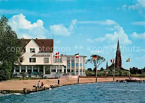 Schleswig Schlei Hotel Strandhalle Kat. Erfde